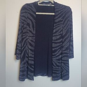 Chicos Travelers Open Cardigan Size 1 Medium